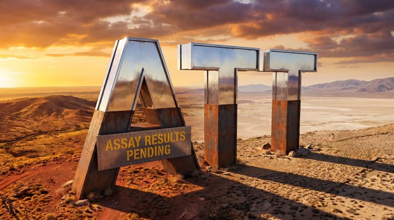 Altitude Minerals Ltd-ATT-Assay results pending at sunset landscape