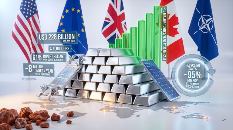 aluminium as a critical mineral infographic
