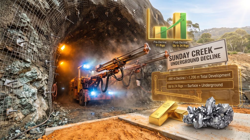 Sunday Creek Underground Decline: Gold-Antimony Project