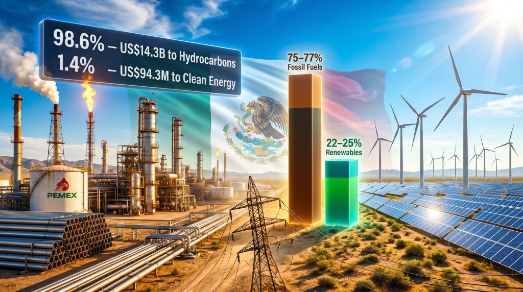 Mexico energy strategy fossil fuels versus electrification comparison
