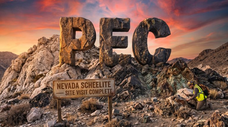Perpetual Resources Ltd-PEC-PEC Nevada scheelite site visit complete