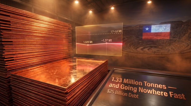Codelco flat copper output in coming years chart