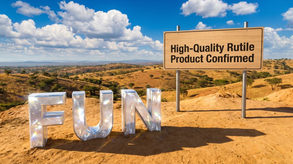 Fortuna Metals Ltd-FUN-High-Quality Rutile Product Confirmed sign in landscape