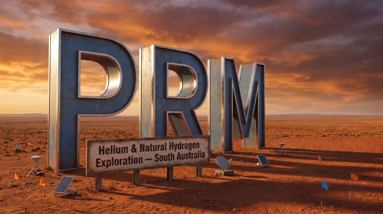 Prominence Energy Ltd-PRM-PRM helium and natural hydrogen exploration sign