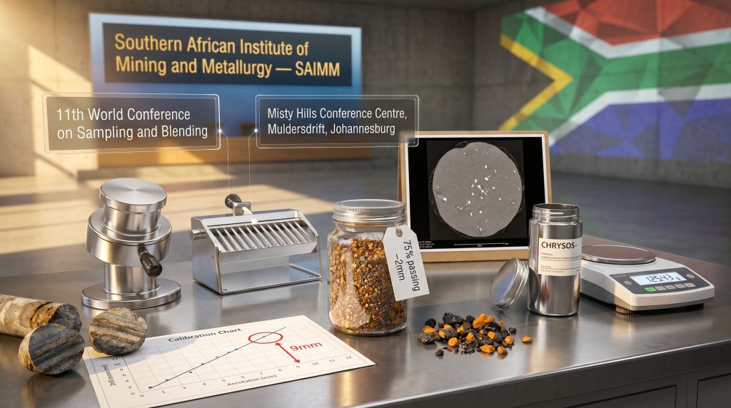 mineral sampling conference in Johannesburg display
