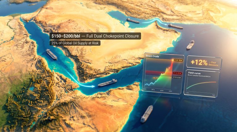 Iran threatens Bab el-Mandeb oil chokepoint map