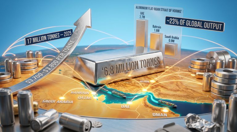 Middle East conflict impact on aluminium packaging supply chains map