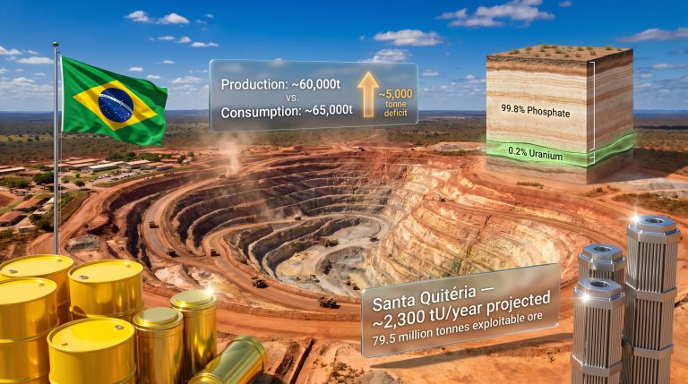 Brazil uranium working group mining infographic