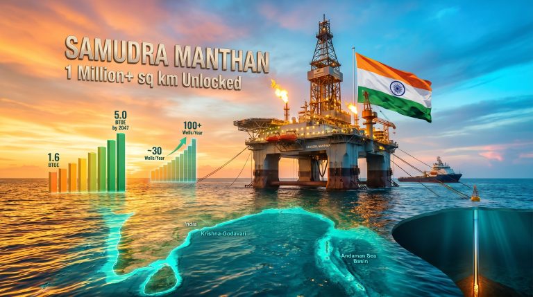 Samudra Manthan India offshore oil and gas rig