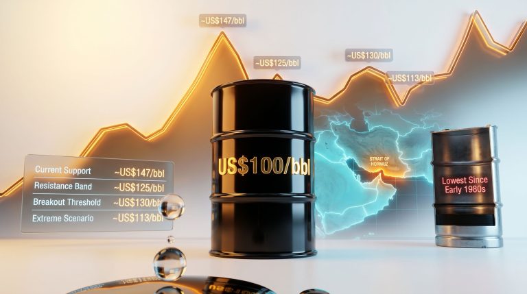 oil preparing for another US$100 breakout chart