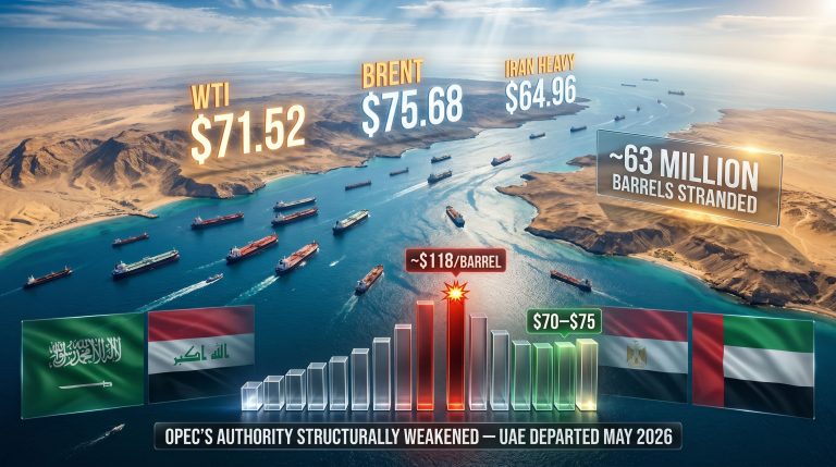 Iran war and OPEC market share race infographic