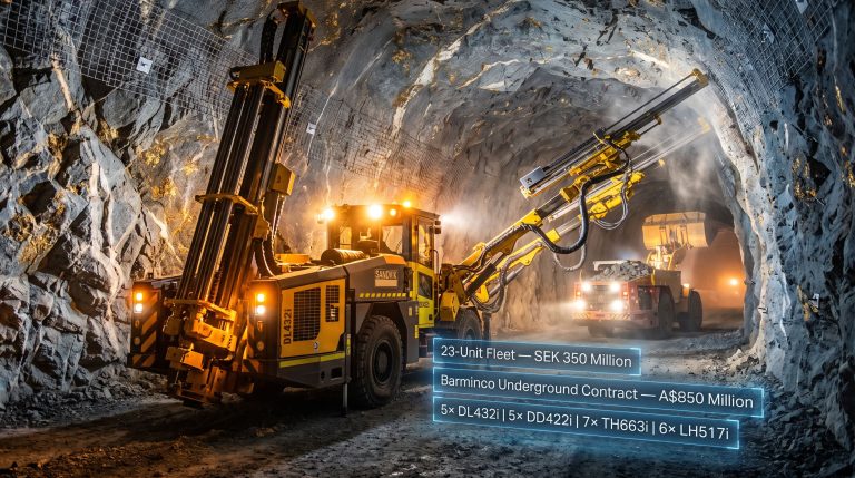 Sandvik drill deal for Bellevue gold mine underground fleet