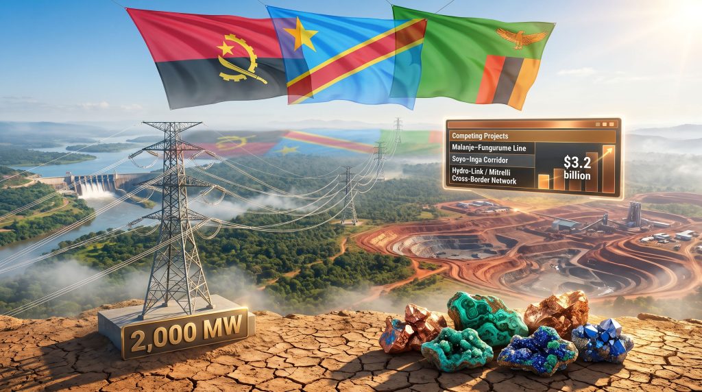 Trafigura Angola-DRC-Zambia power line project withdrawal illustration
