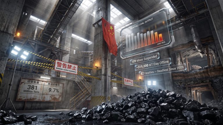 China coal mining output falls after deadly blast infographic