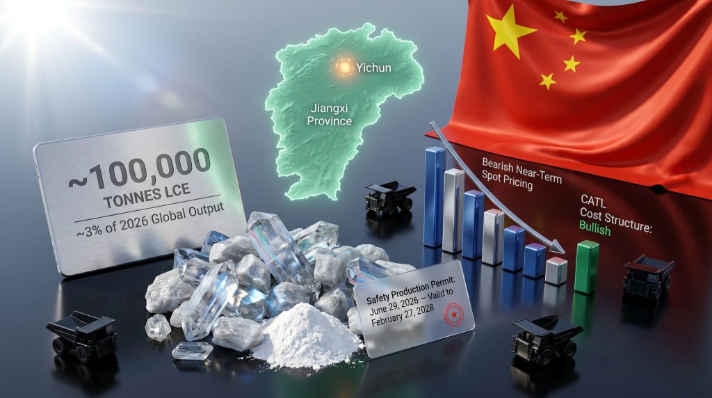 CATL Jianxiawo lithium mine restart permit infographic