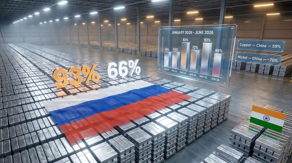 Russian aluminum share of available LME stocks rises 93%