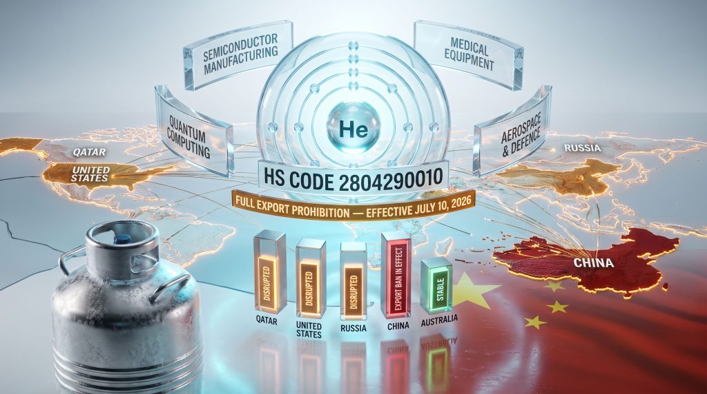 China helium export controls disrupt global supply