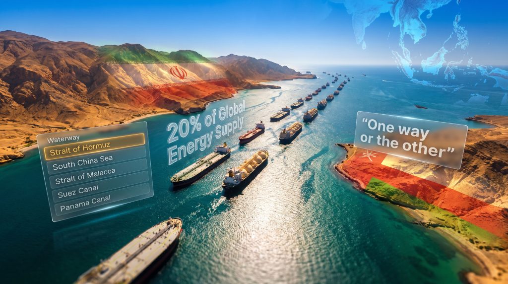 Marco Rubio Strait of Hormuz warning map