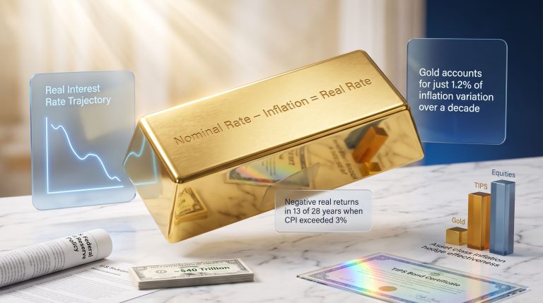 gold is not an inflation hedge chart