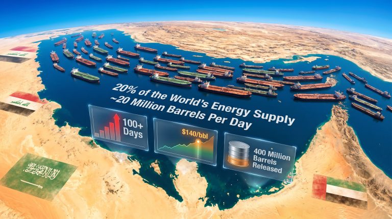 Strait of Hormuz global energy security risk map
