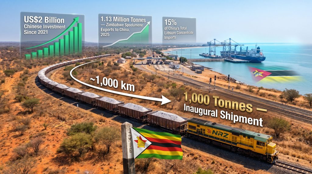 Zimbabwe Lithium Rail Exports Through Mozambique