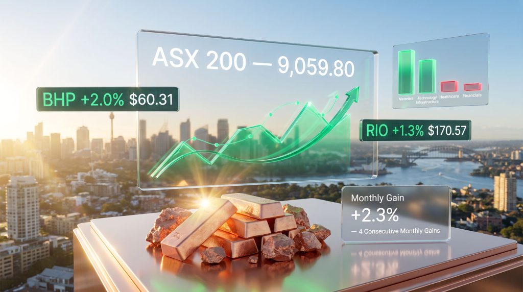 ASX 200 Above 9000: Copper Outlook Lifts Miners