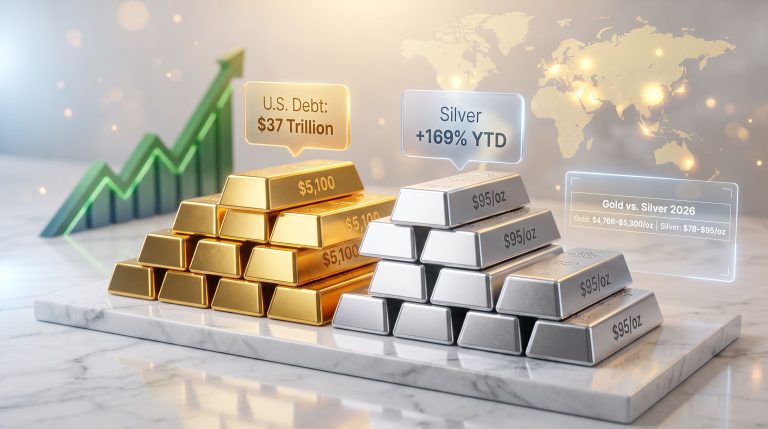 gold and silver amid US debt and war fears trends