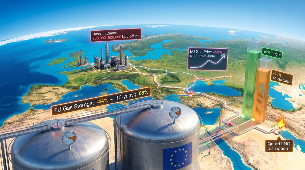Europe Winter Gas Storage & Diesel Shortage Crisis 2026