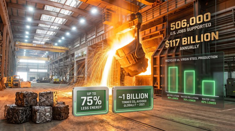 steel recycling benefits in industrial foundry