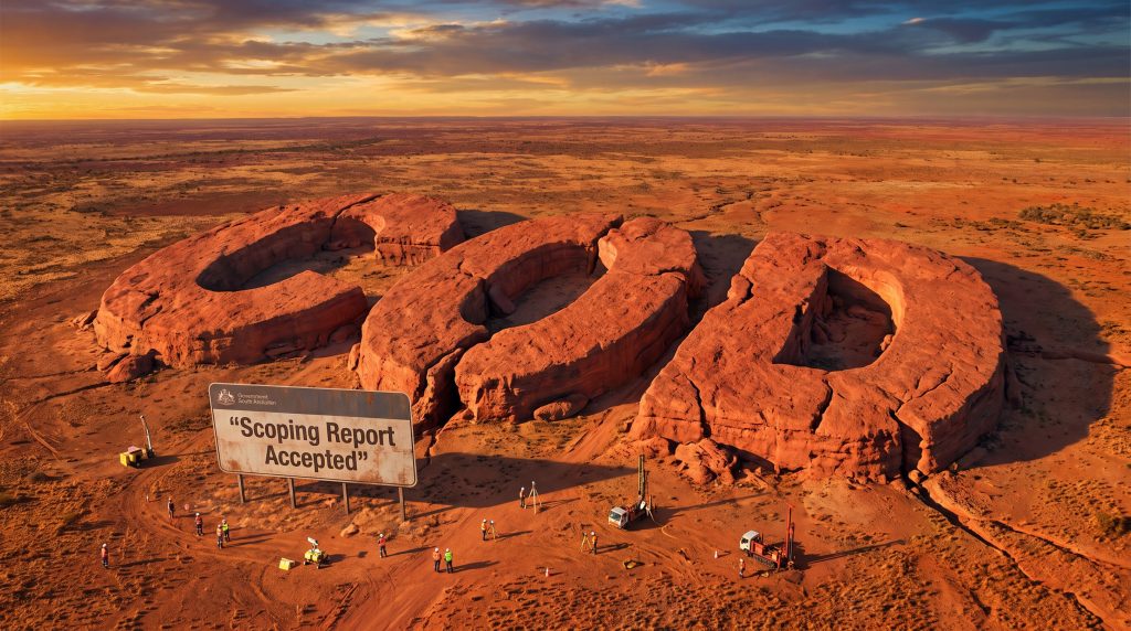 Coda Minerals Ltd-COD-Scoping report accepted desert rock formation