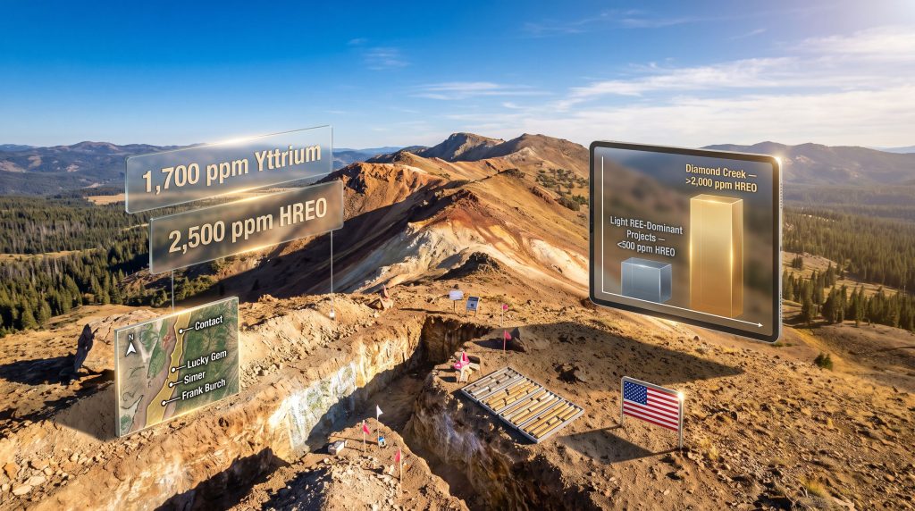 Diamond Creek Heavy Rare Earths & Yttrium: Idaho Strategic