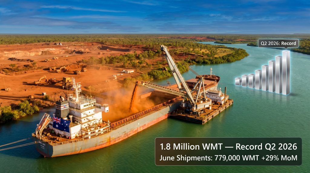 Metro Mining June bauxite shipments record loading￼