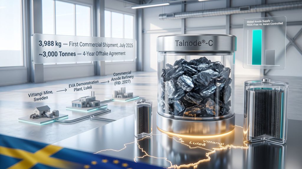 Talga Talnode-C shipments supply chain infographic
