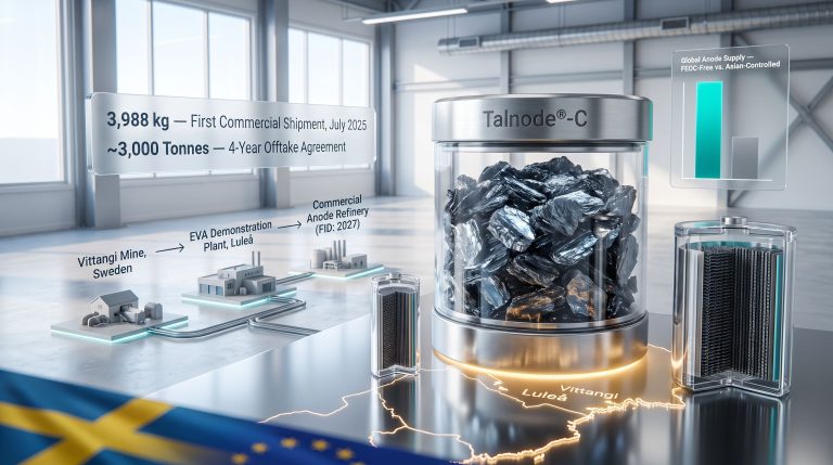Talga Talnode-C shipments supply chain infographic