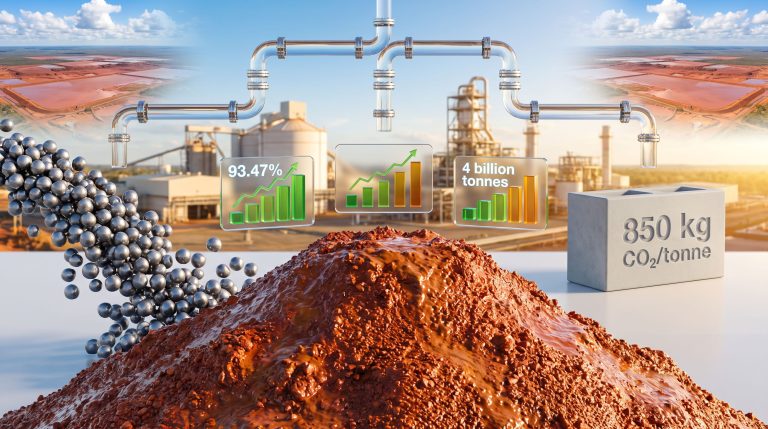 aluminium red mud iron recovery and low-carbon cement process