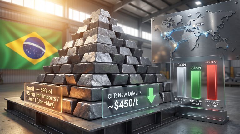US Exempts Brazil & India Pig Iron From Tariffs