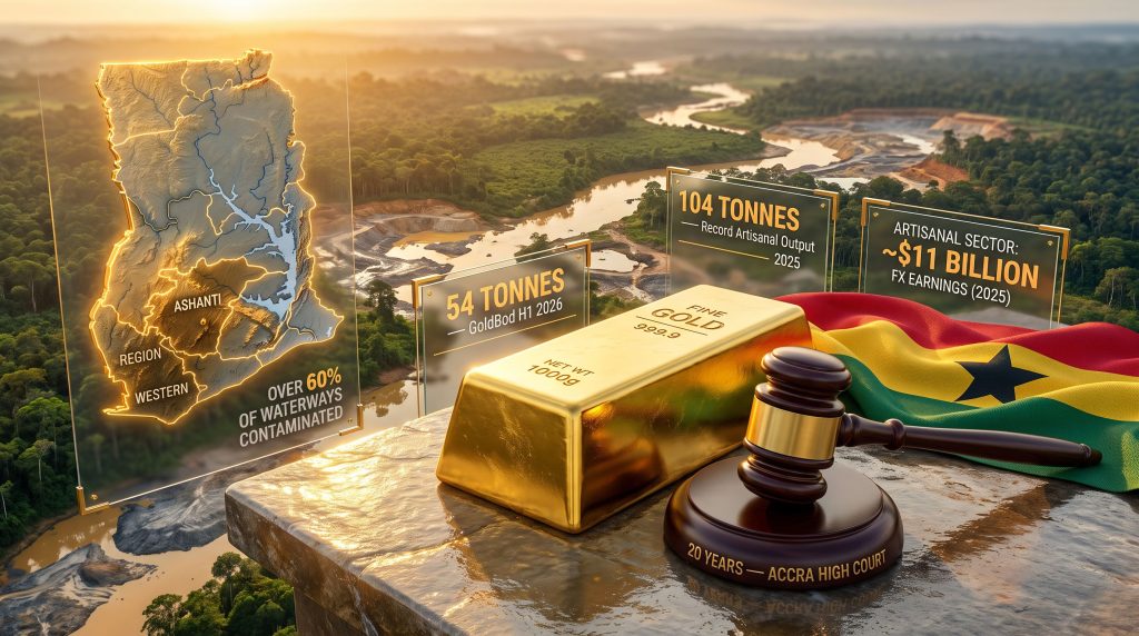 Ghana Politician Jailed 20 Years for Illegal Mining