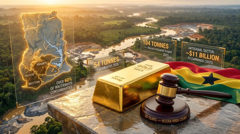 Ghana Politician Jailed 20 Years for Illegal Mining
