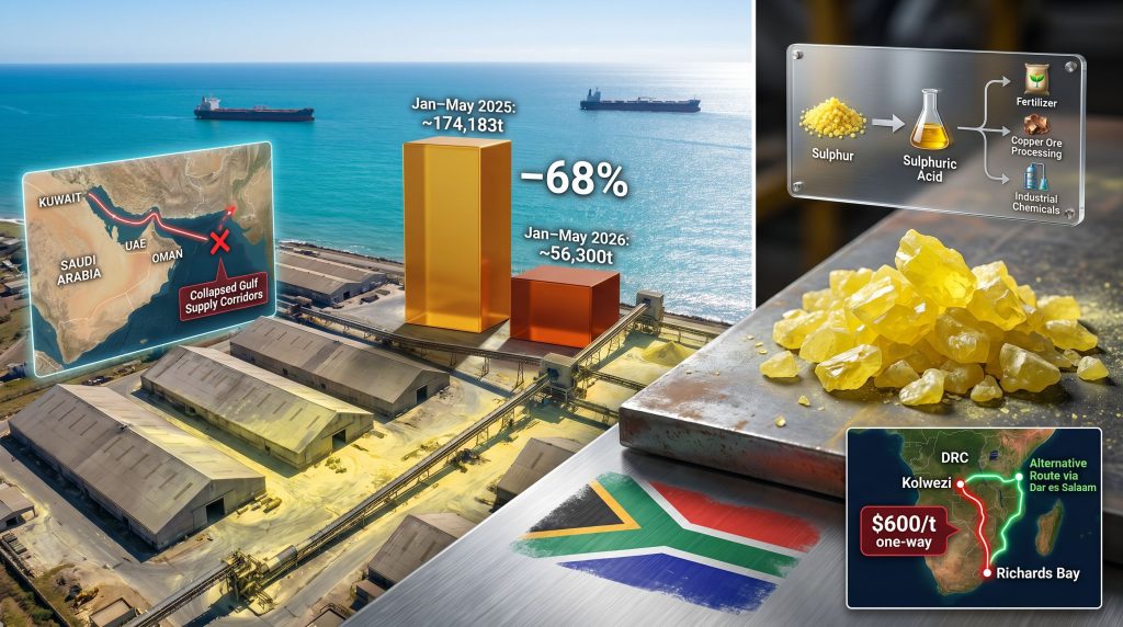 South Africa sulphur imports fall 68pc infographic