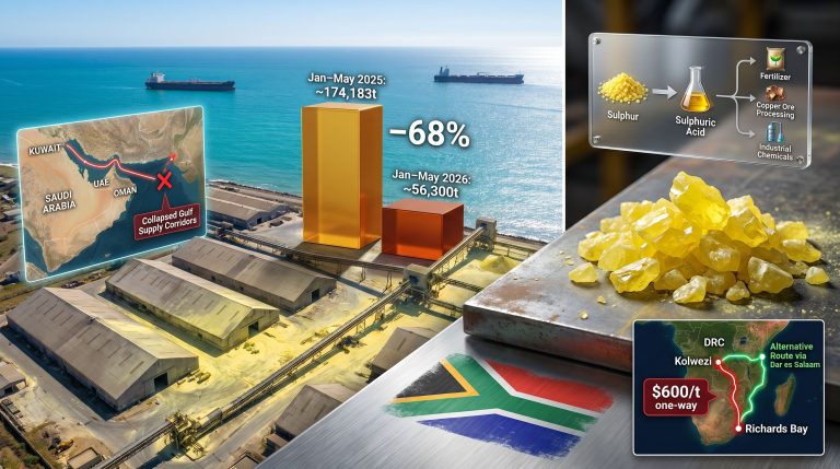 South Africa sulphur imports fall 68pc infographic