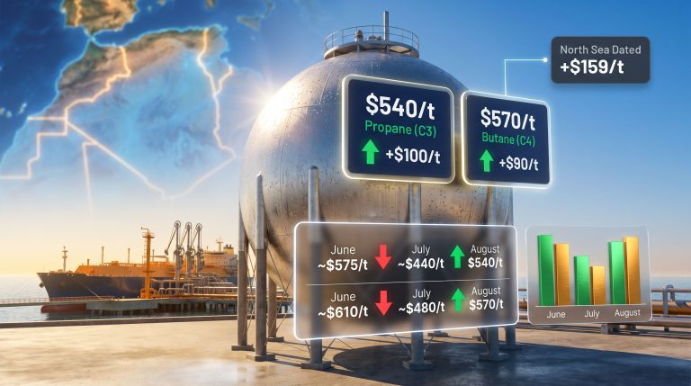Sonatrach August LPG Contract Prices: 2026 Update
