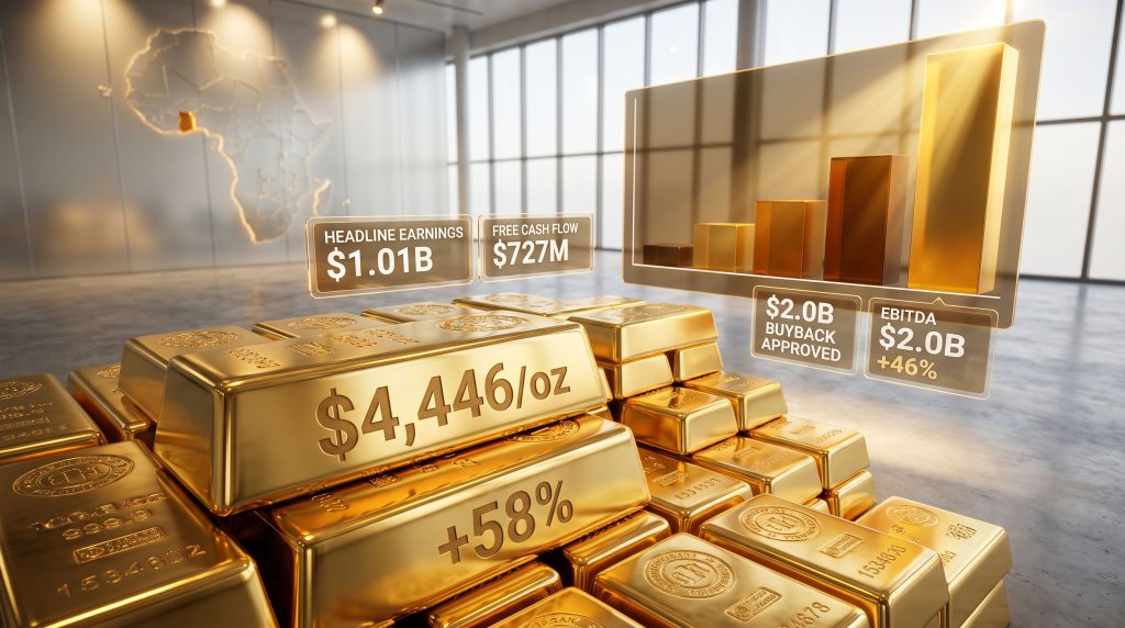 AngloGold Quarterly Profit Up 58% on Gold Price Surge