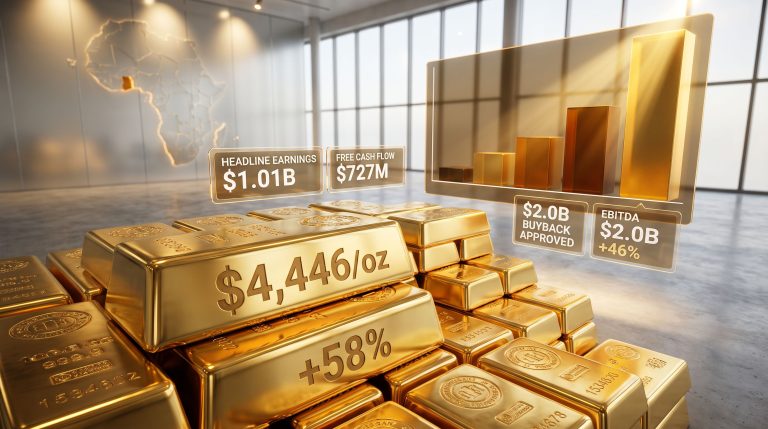AngloGold Quarterly Profit Up 58% on Gold Price Surge