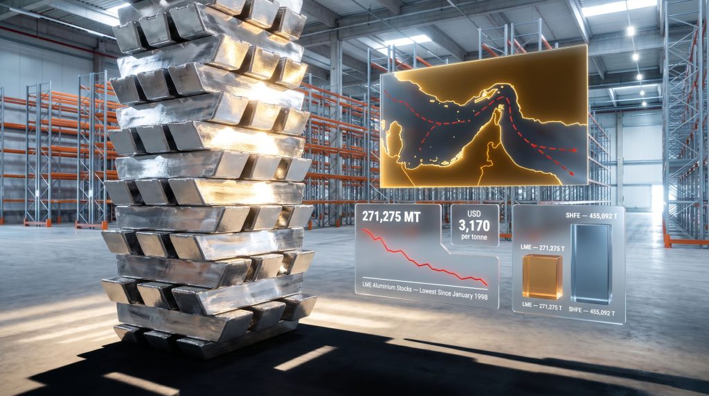 LME Aluminium Stocks Hit Lowest Level This Century