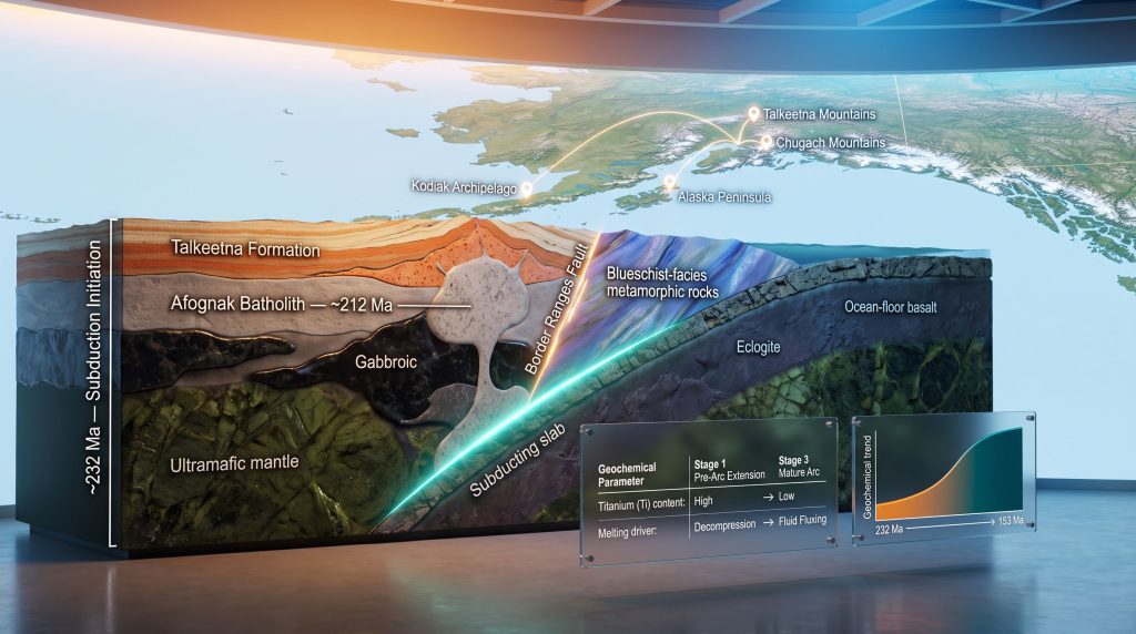 Talkeetna arc subduction initiation cross-section diagram