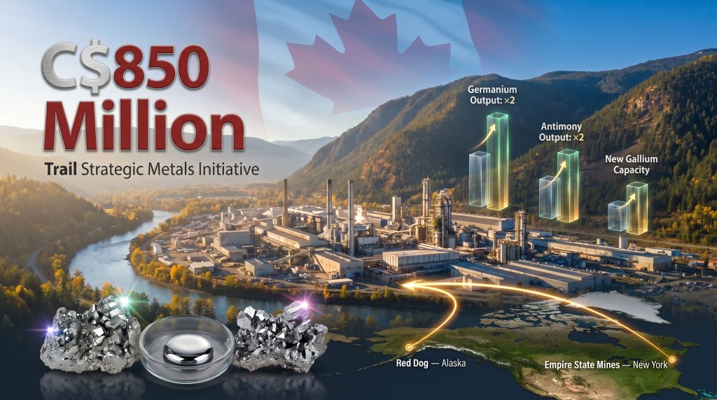 Teck Trail critical minerals expansion infographic