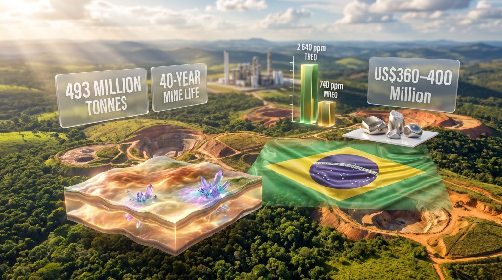 Viridis rare earths project in Brazil infographic