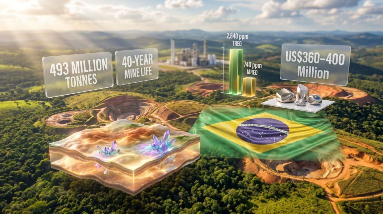 Viridis rare earths project in Brazil infographic