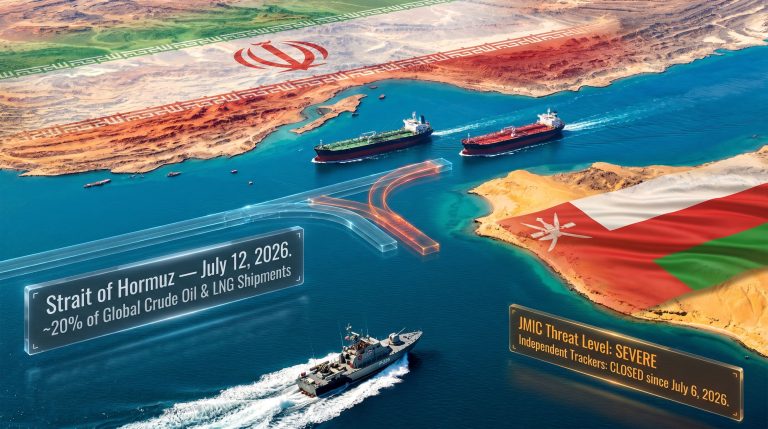 Strait of Hormuz remains open despite Iran closure declaration map