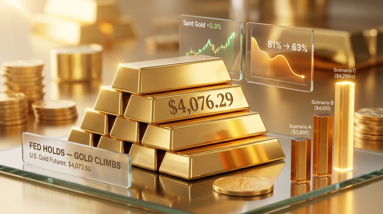 Gold Prices Rise After Fed Holds Rates Unchanged